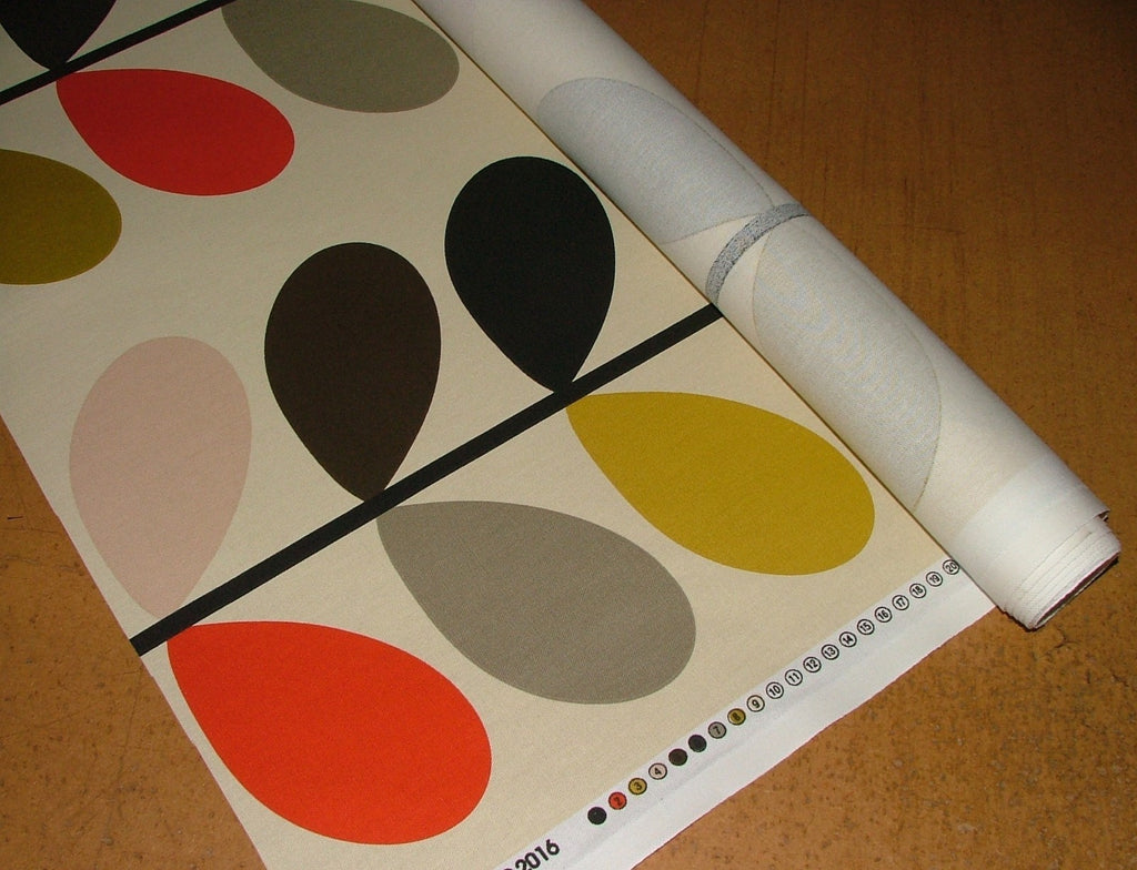 Orla Kiely Cotton Fabric Multi Stem Tomato Curtain Upholstery 12 Metre Length3