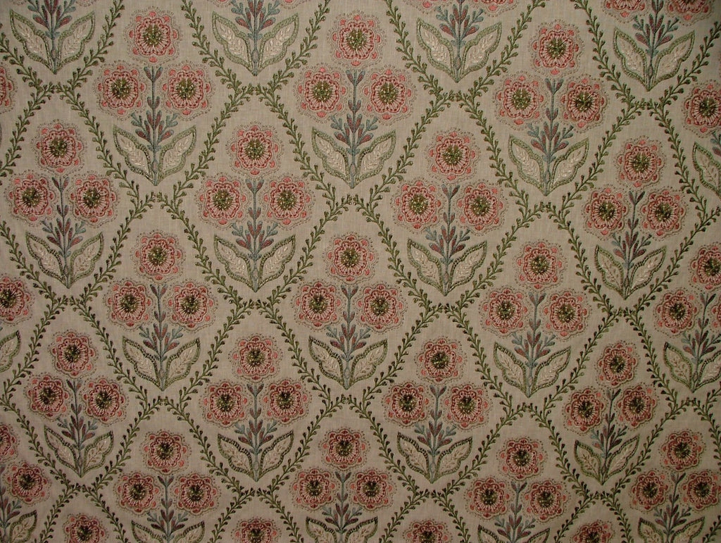 1.15 Metres iLiv Marcella Pine Embroidered Fabric Curtain Upholstery Cushion1