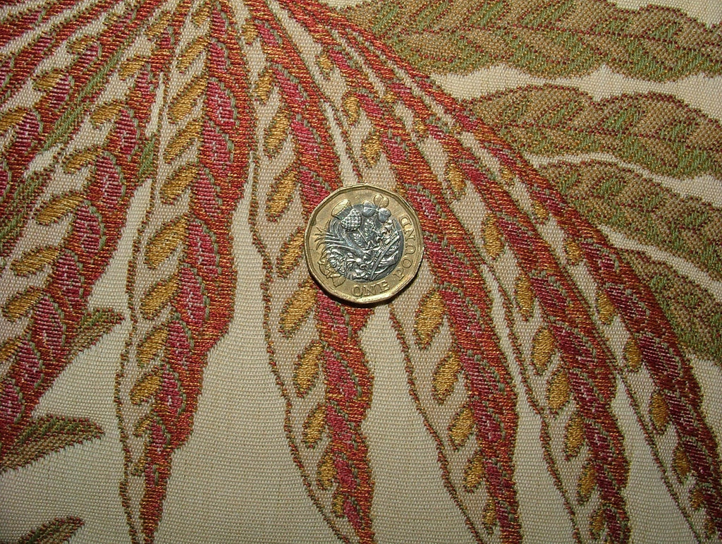 2.8 Metres iLiv Etienne Cinnabar Heavy Woven Fabric Curtain Upholstery Cushion12