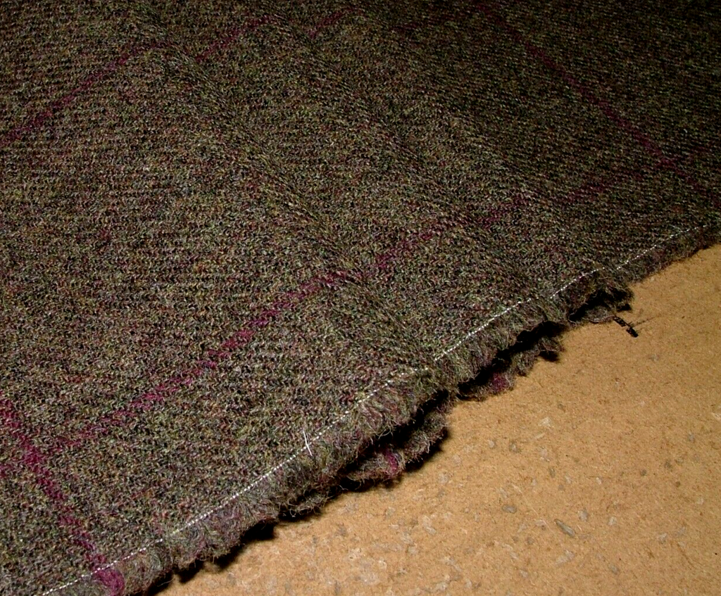 100% Shetland Wool Heather Brindle Tartan Upholstery Curtain Cushion Fabric