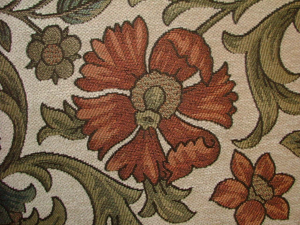 Scottish Thistle Cayenne Chenille Fabric Curtain Cushion Upholstery Throws Blind