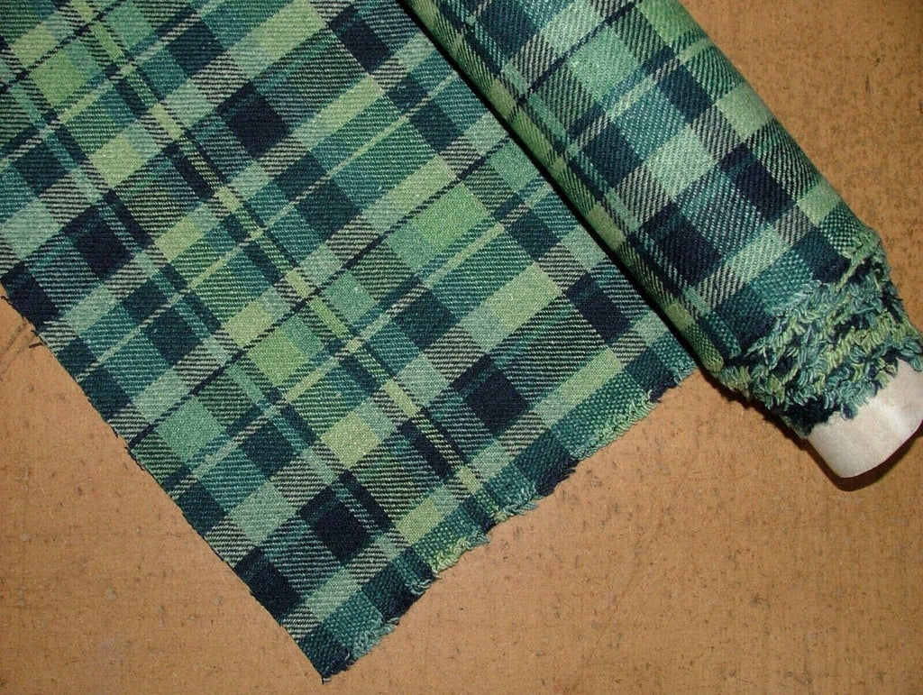 Ocean Highland Wool Blend Tartan Check Upholstery Grade Curtain Cushion Fabric