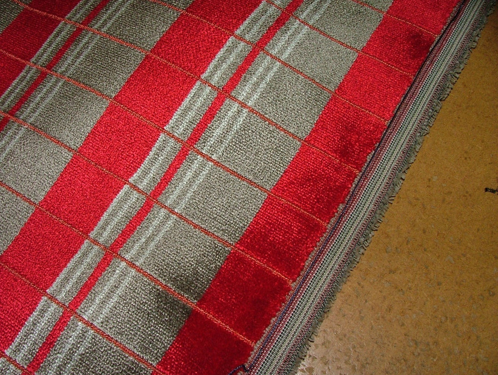 London Underground Upholstery Fabric Southbank Line Ruby RRP £1290.00 - 10 Metre12
