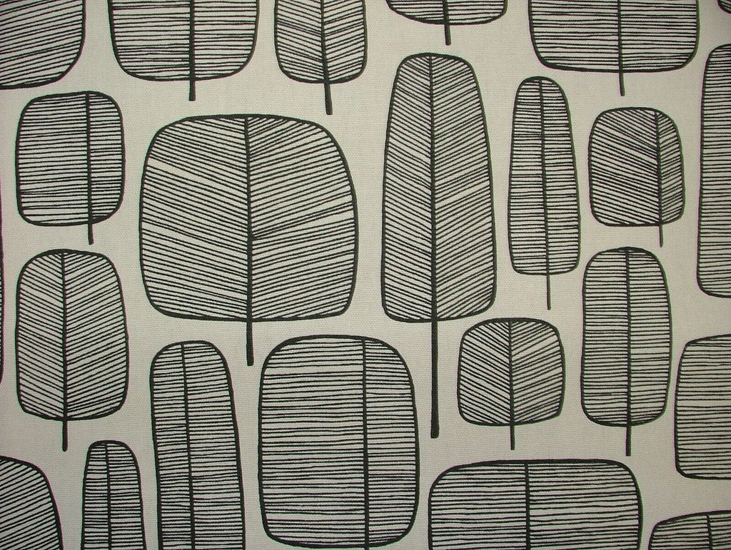 MissPrint Little Trees Monochrome Scandi Curtain Upholstery Cushion Fabric