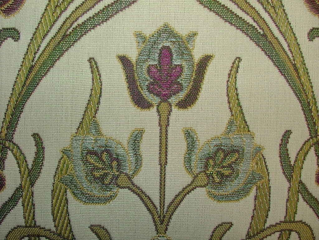 Art Nouveau Pugin Mulberry Woven Jacquard Curtain Upholstery Cushion Fabric