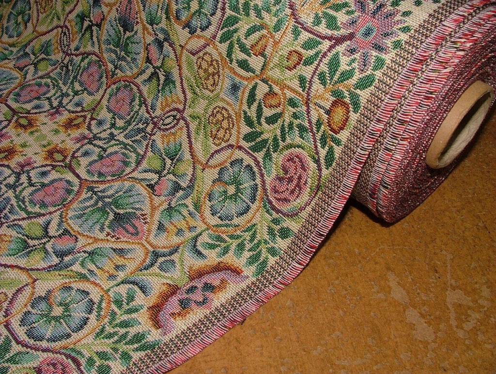 William Morris Rose And Pomegranate Tapestry Curtain Upholstery Cushion Fabric