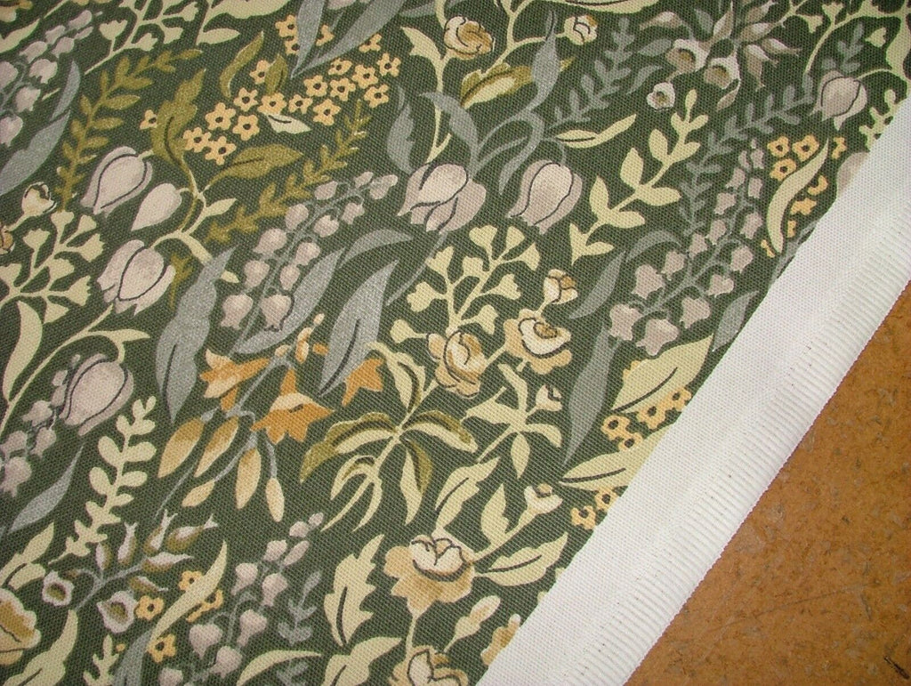 5.6 Metres Kelmscott Moss Woven Cotton Fabric Cushion Curtain Upholstery