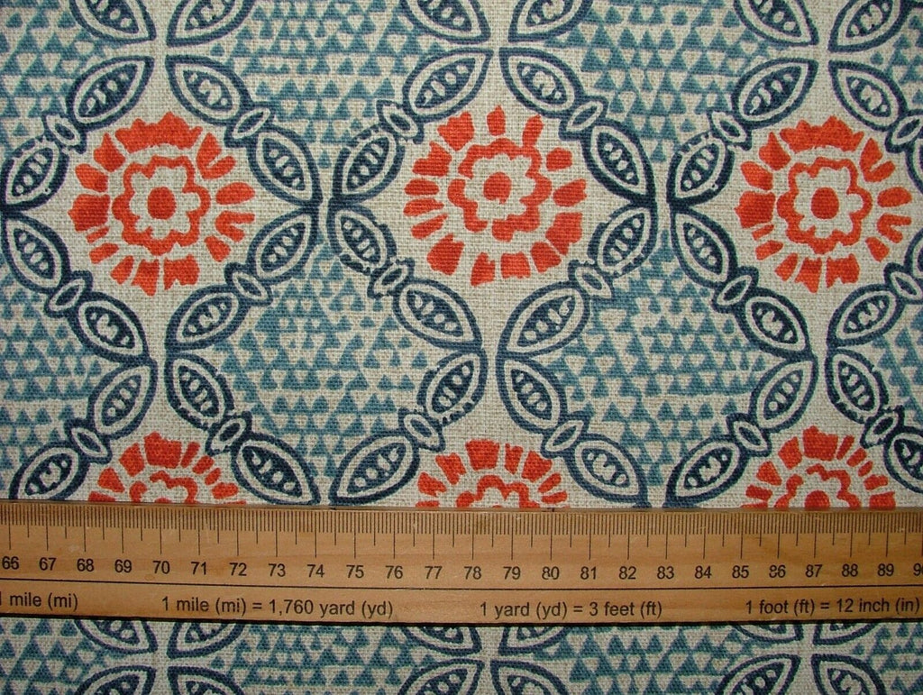 2 Metres iLiv Stardust Chilli Woven Cotton Fabric Cushion Curtain Upholstery