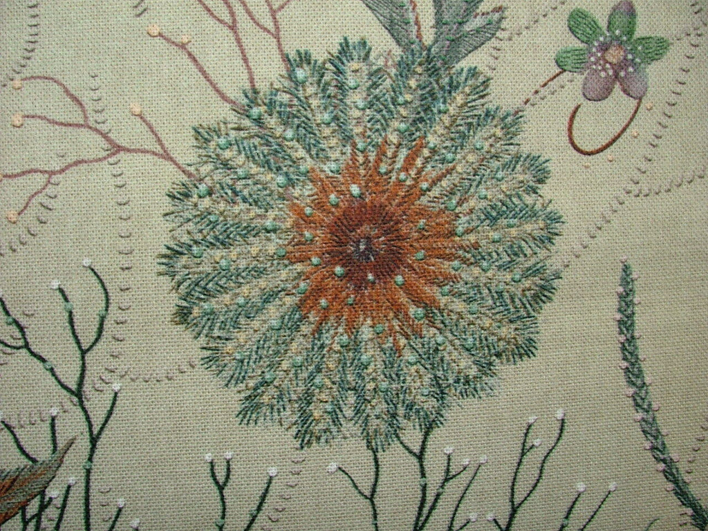 Underwater World Of Coral 100% Cotton Curtain Upholstery Cushion Blind Fabric