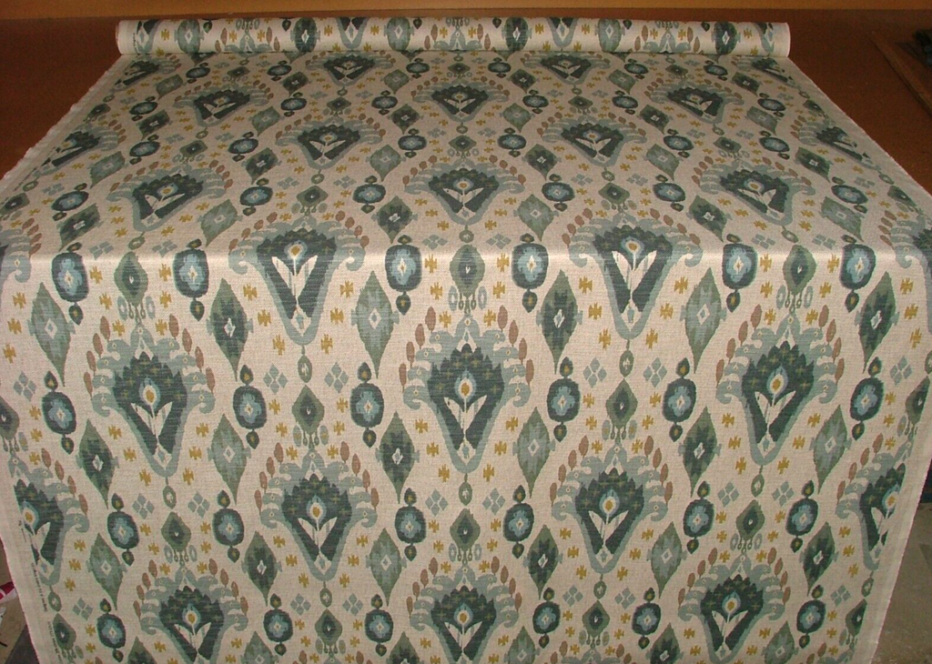 3.4 Metres iLiv Boho Glacier Linen Blend Cotton Curtain Upholstery Fabric