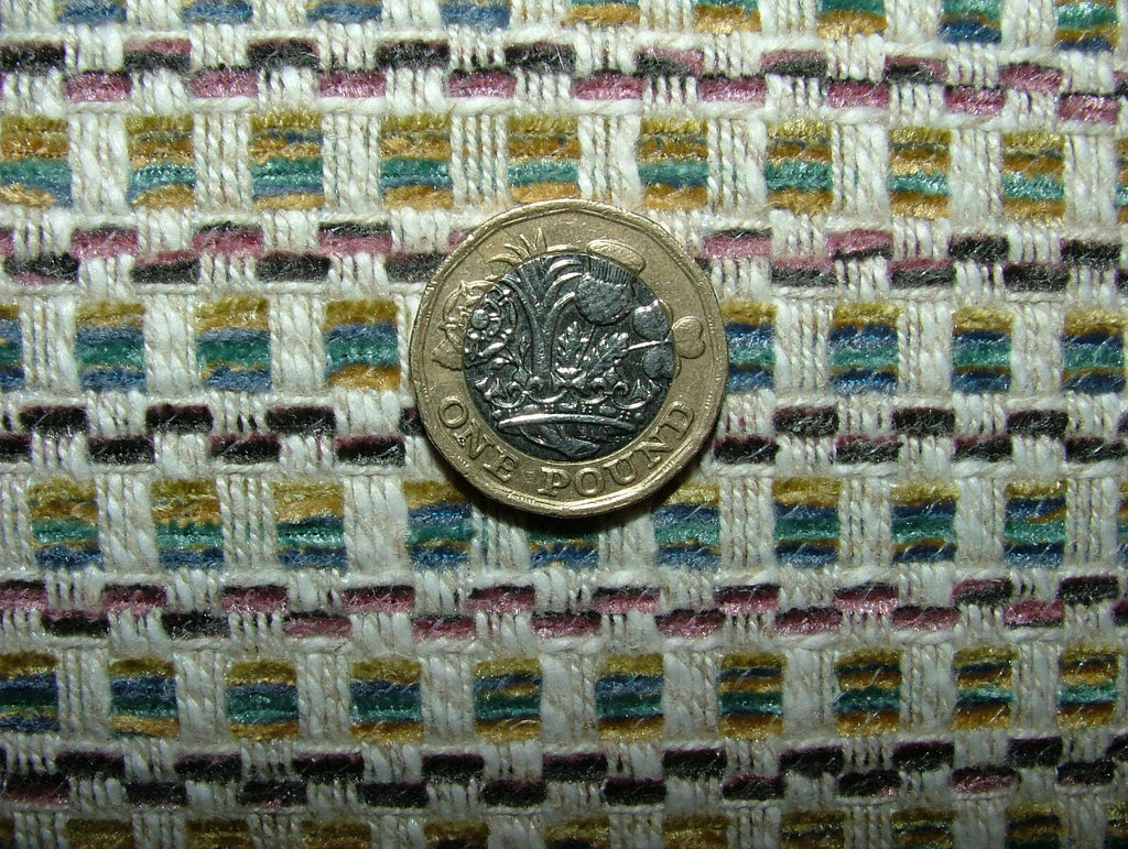 iLiv Woven Curtain Fabric 3.6 Metres Alvana Juniper Textured Cushion Upholstery4