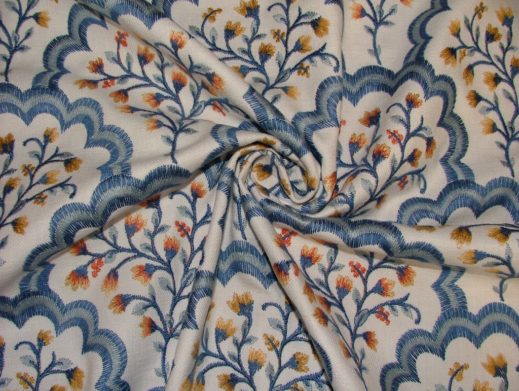 1.7 Metres Aquarius Batik Embroidered Fabric Curtain Upholstery Cushion