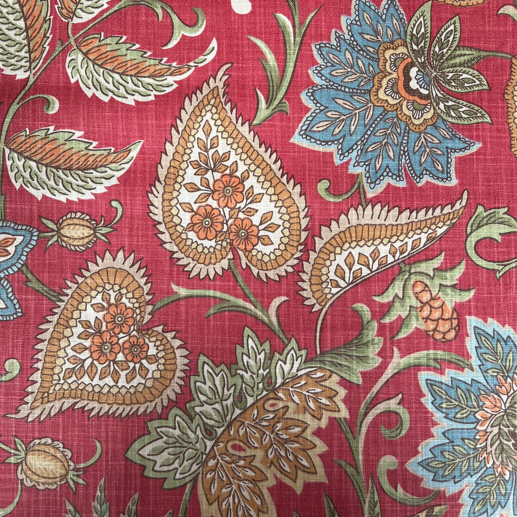 3.1 Metre iLiv Silk Road Carnelian 100% Cotton Fabric Cushion Curtain Upholstery