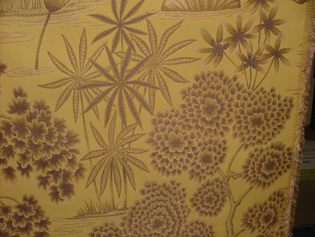 Japanese Oriental Tree Mimosa Jacquard Fabric Curtain Upholstery Cushion Blind