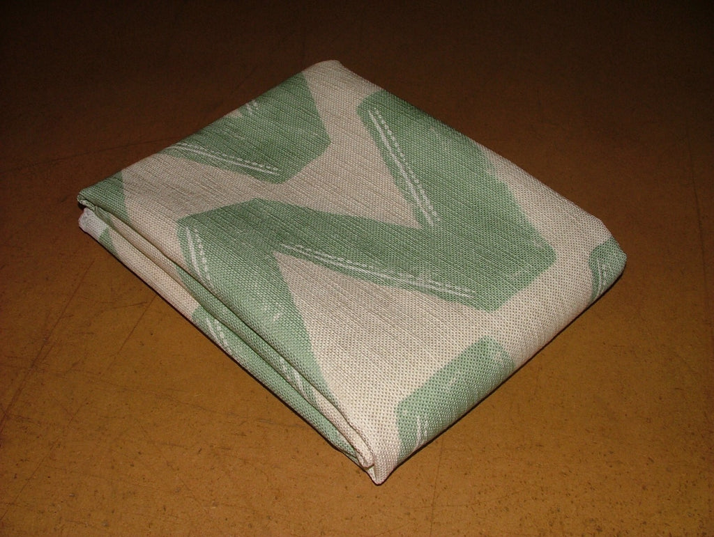 2 Metro Zigana Mare Agrifoglio Misto Lino Zig-Zag Tessuto - Tenda Fodera Cuscino10