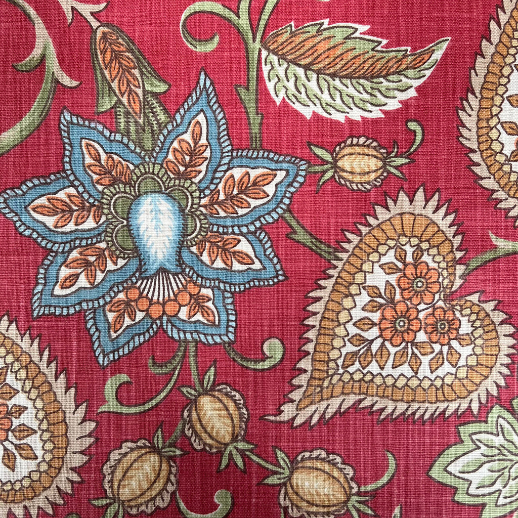 3.1 Metre iLiv Silk Road Carnelian 100% Cotton Fabric Cushion Curtain Upholstery