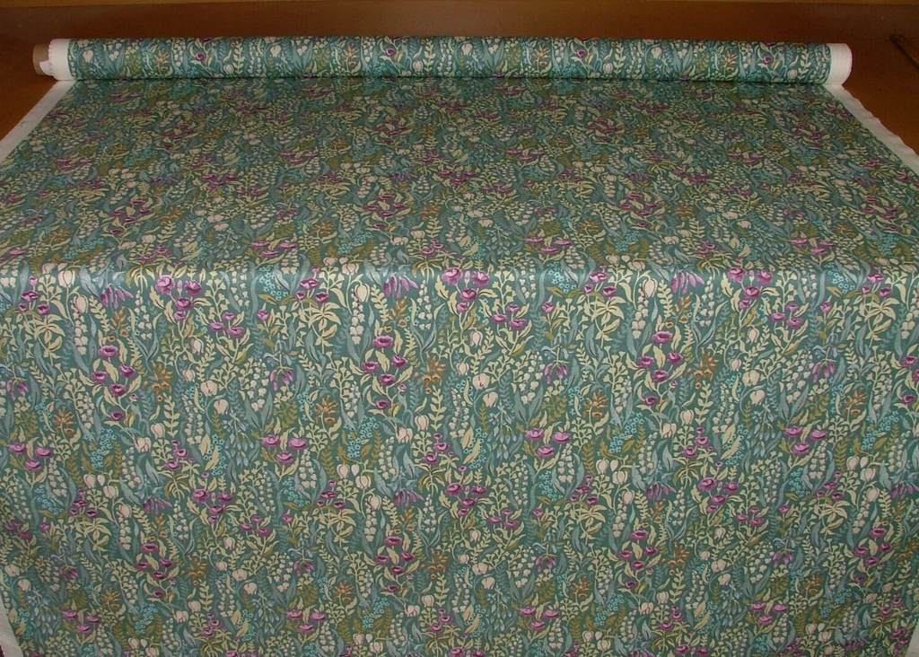 2.6 Metres Kelmscott Jade Woven Cotton Fabric Cushion Curtain Upholstery