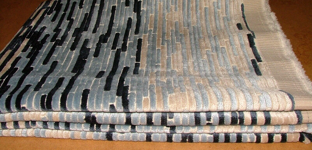 74cm Romo Cally Indigo Textured Velvet Fabric Upholstery Cushions RRP £55.13