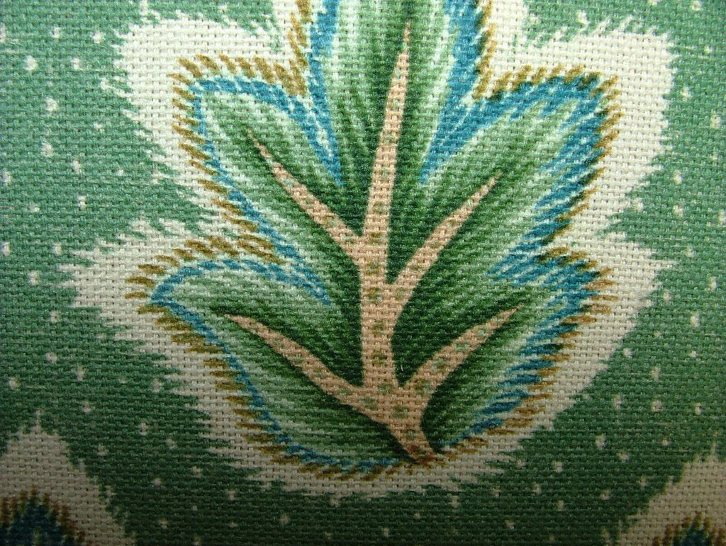 3 Metre iLiv Foshni Leaf Green 100% Cotton Fabric Cushion Curtain Upholstery Use