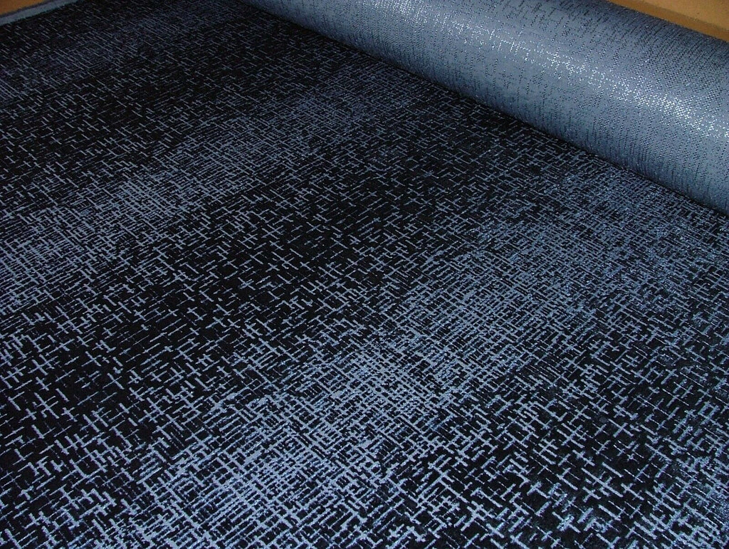 15 Metre Sapphire Blue Velvet Upholstery Cushion Curtain Fabric RRP £900.00