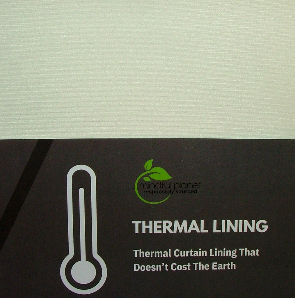 Thermal Curtain Lining Fabric IVORY Luxurious Quality Insulating - 7 Metres3