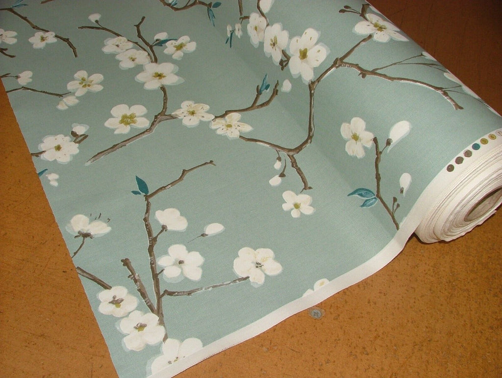 24 Metres Japanese Cherry Blossom Tree Cotton Fabric Curtain Blinds Upholstery