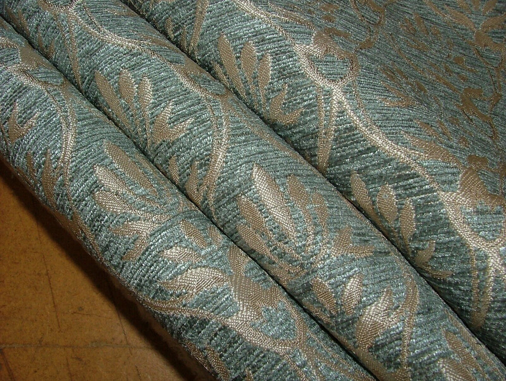 36 Metres Heritage Duckegg Chenille Fabric Upholstery Cushion Curtain FULL ROLL