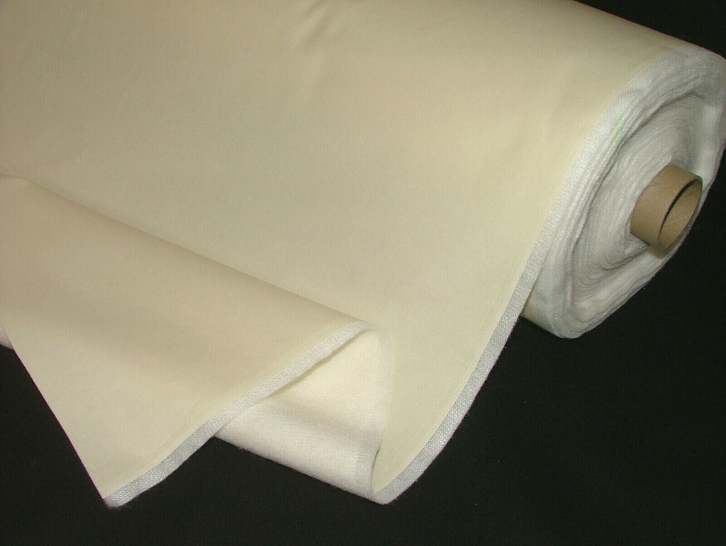 Bonded Interlining With 100% Ivory Sateen Curtain Lining - PREMIUM QUALITY