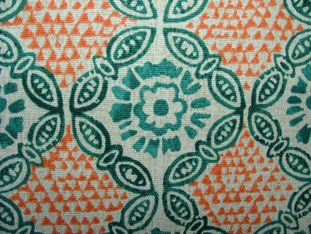 Grand Bazaar Seafoam 100% Cotton Curtain Upholstery Cushion Roman Blind Fabric