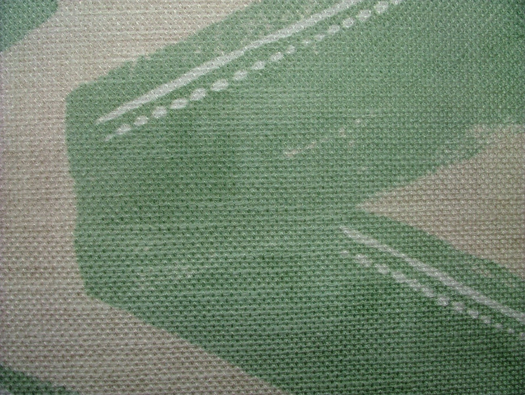 2 Metro Zigana Mare Agrifoglio Misto Lino Zig-Zag Tessuto - Tenda Fodera Cuscino6