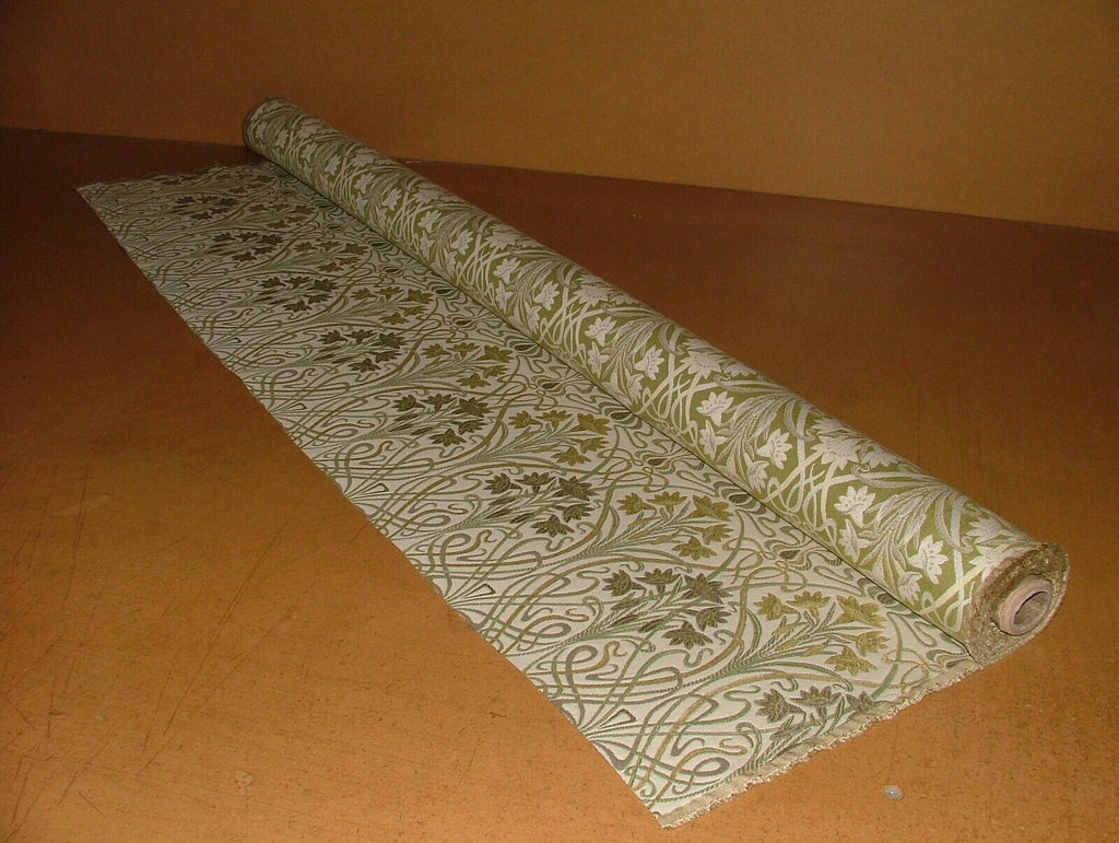 10 Metres Art Nouveau Sand Thick Designer Jacquard Curtain Upholstery Use Fabric