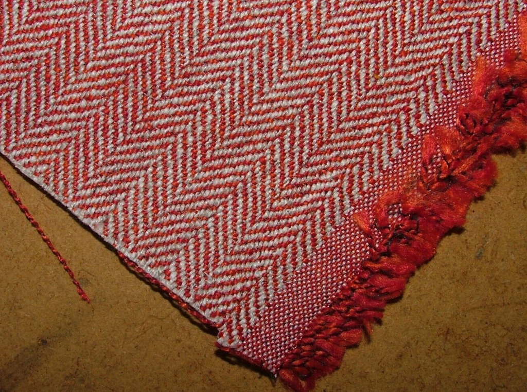 2.3 Metres iLiv Jacob Red Herringbone Fabric Upholstery Cushion Curtain