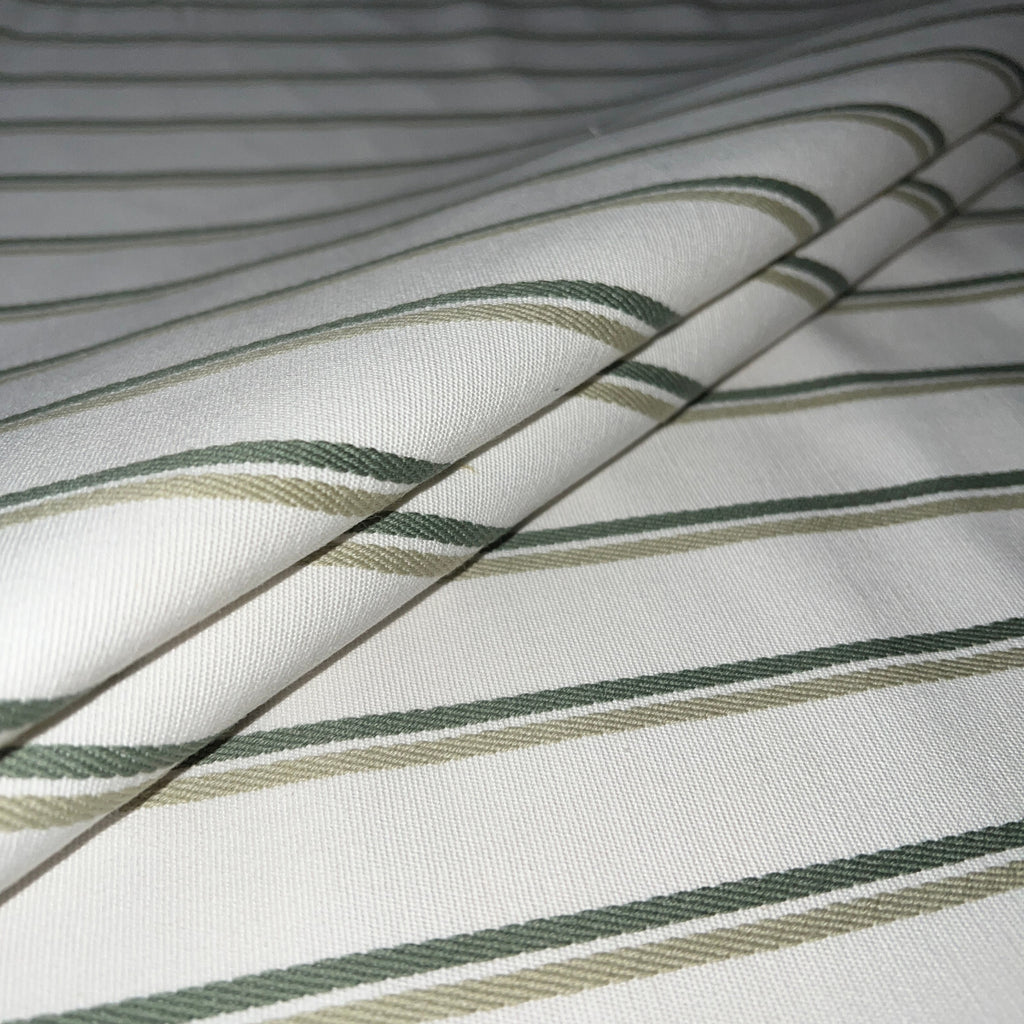 iLiv Woven Curtain Fabric 2.2 Metre Keene Olive Stripe Upholstery Cushion2