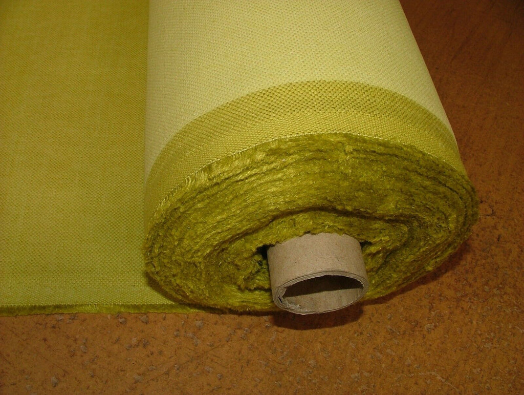 Romo Linara Lime Green Linen Fabric Upholstery Cushion Curtain - By The Metre