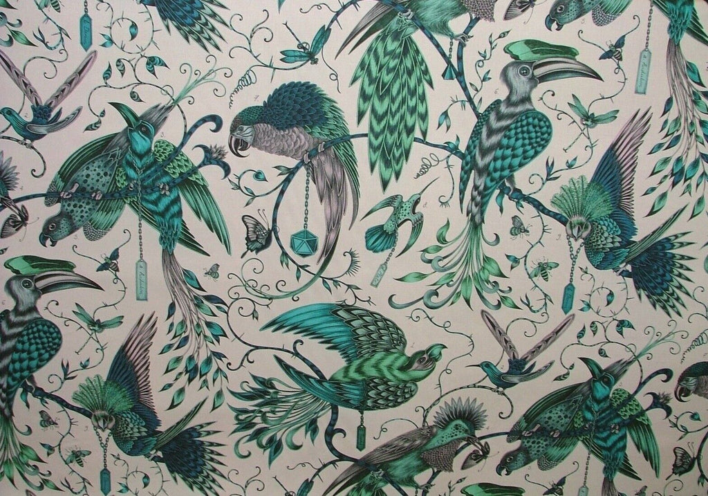 Emma J Shipley Fabric Audubon Jungle Cotton Curtain Upholstery Cushion Fabric