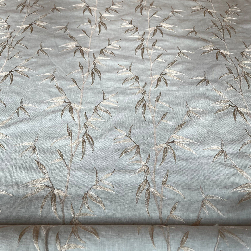 2.9 Metres iLiv Sumi Duckegg Embroidered Fabric Curtain Upholstery Cushion