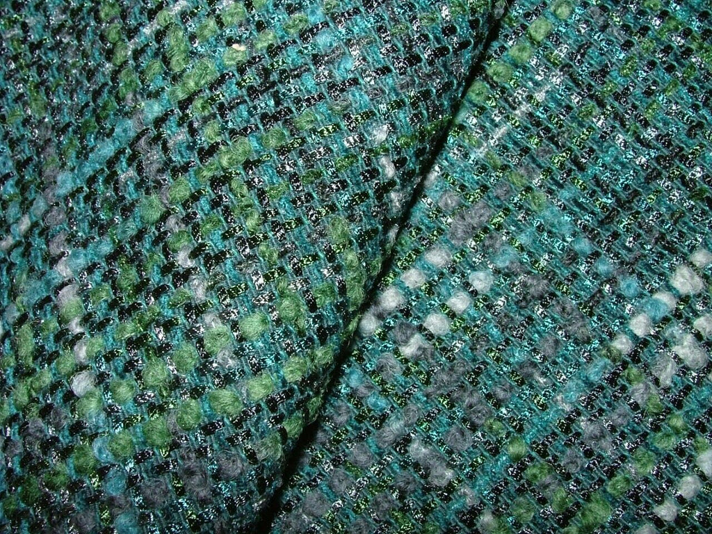 Romo Thread Teal Thick Plush Boucle Fabric Upholstery Cushion RRP £126.90