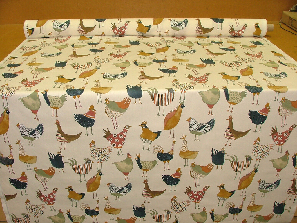 Prestigious Textiles Harriet Hens Fresh Cotton Curtain Blinds Upholstery Fabric