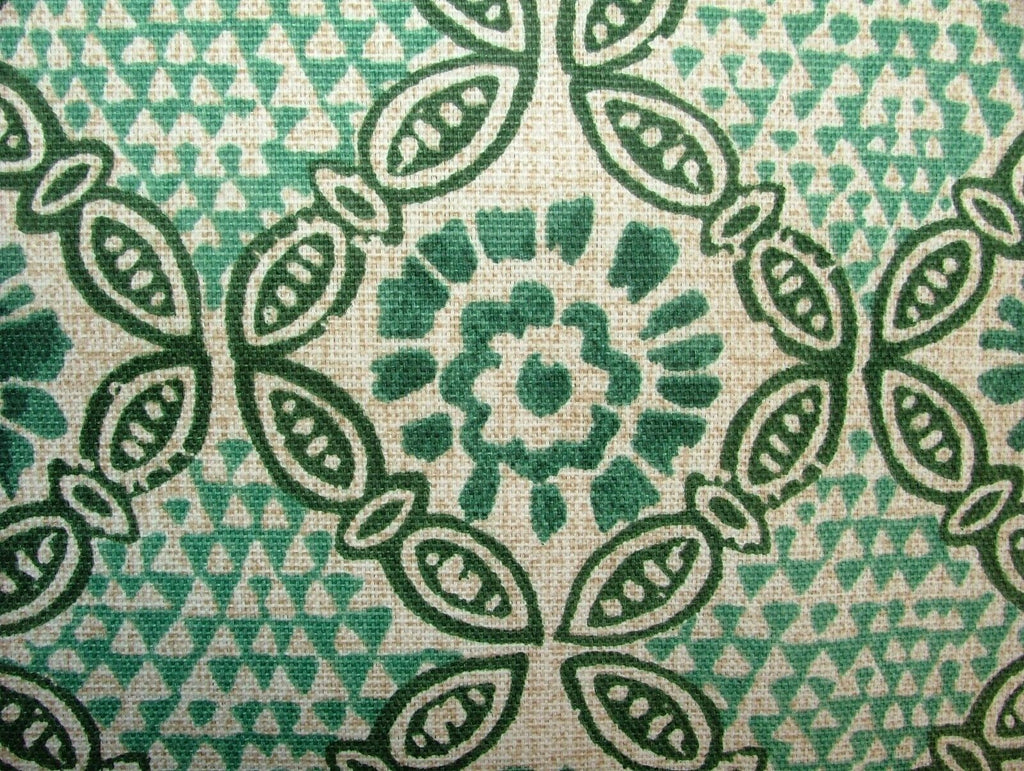 Grand Bazaar Malachite Cotton Curtain Upholstery Cushion Roman Blind Fabric