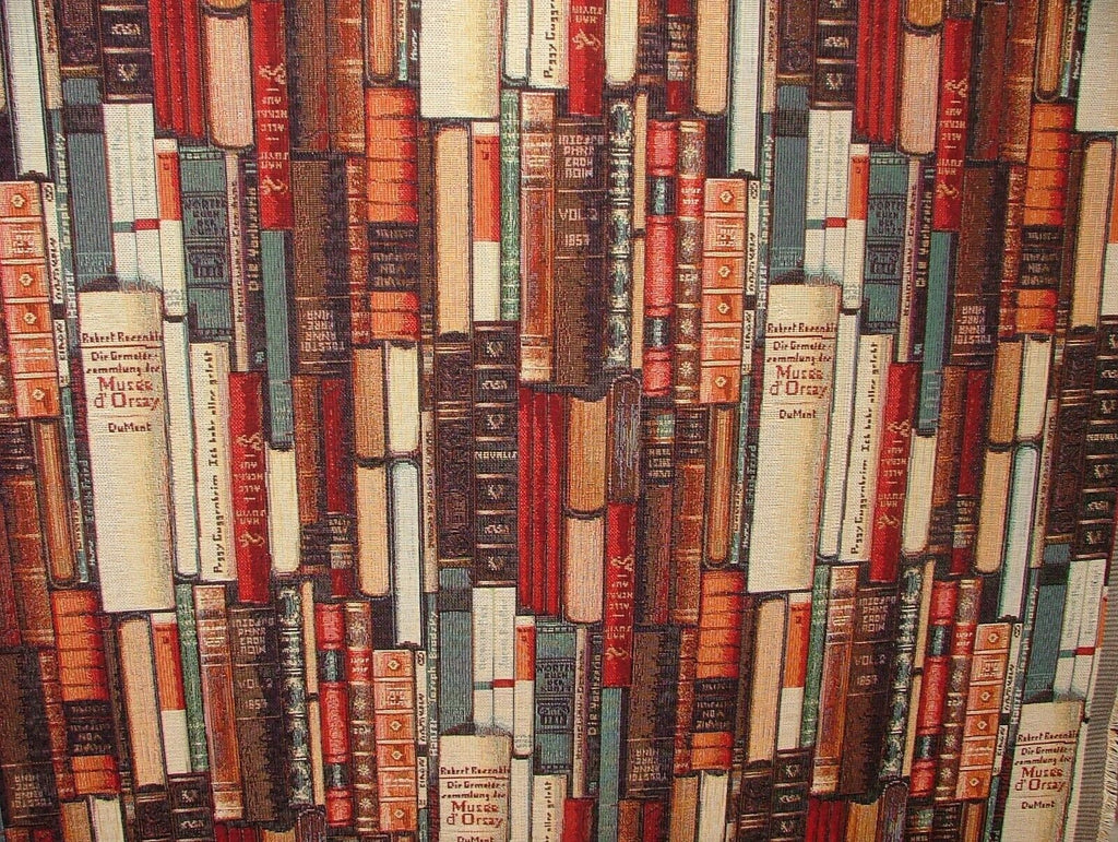 Library Books Tapestry Fabric Curtain Upholstery Cushion Blanket Throws Use