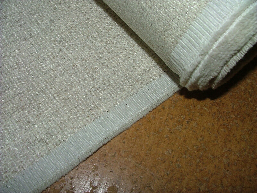 2.3 Metres Romo Kelby Cream Woven Textured Fabric Upholstery Cushion RRP £224.25