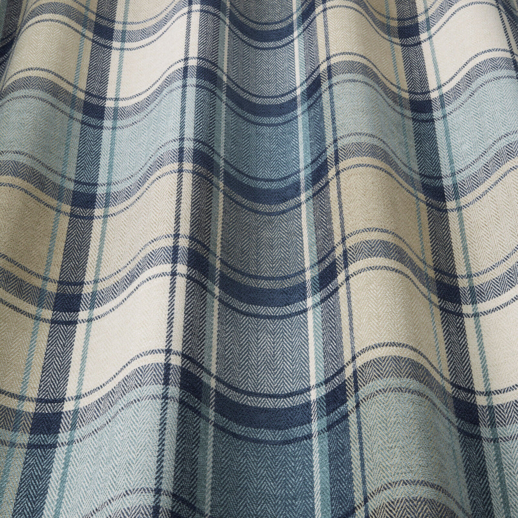 3.2 Metres iLiv Argyle Indigo Tartan Check Fabric Curtain Upholstery Cushion