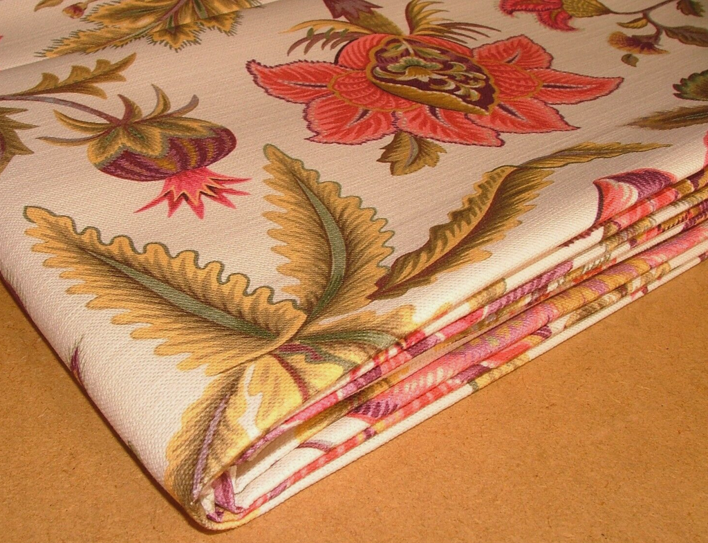 1.5 Metres iLiv Sarita Cerise Woven Cotton Fabric Cushion Curtain Upholstery