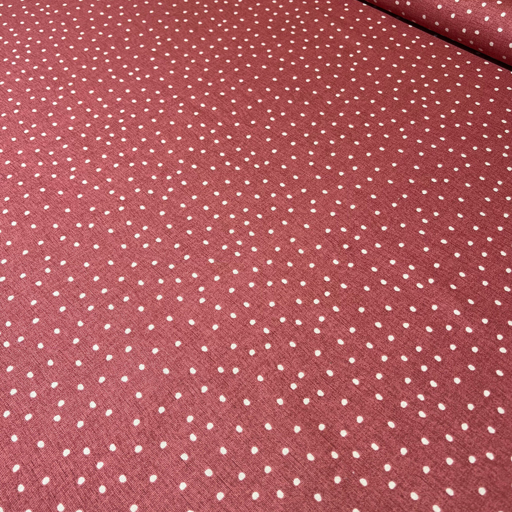 3 Metres iLiv Spotty Gingersnap Cotton Curtain Upholstery Cushion Blind Fabric