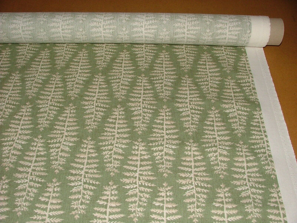 Botanical Fern Leaf Fern Green Cotton Curtain Upholstery Cushion Blind Fabric