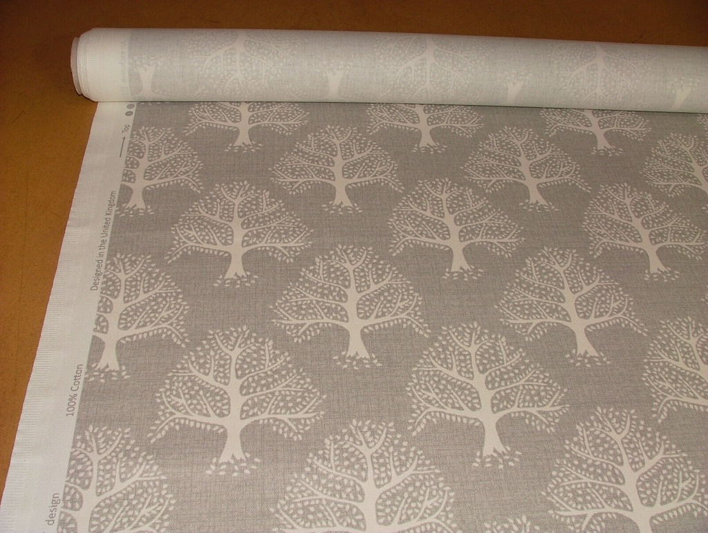 4.9 Metre iLiv Great Oak Tree Dove Grey Curtain Upholstery Cushion Blind Fabric