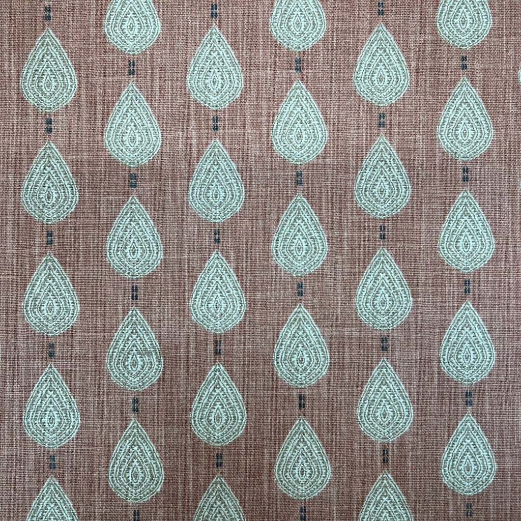 1.2 Metres iLiv Indo Pimento Batik Leaf Fabric Curtain Cushion Upholstery4