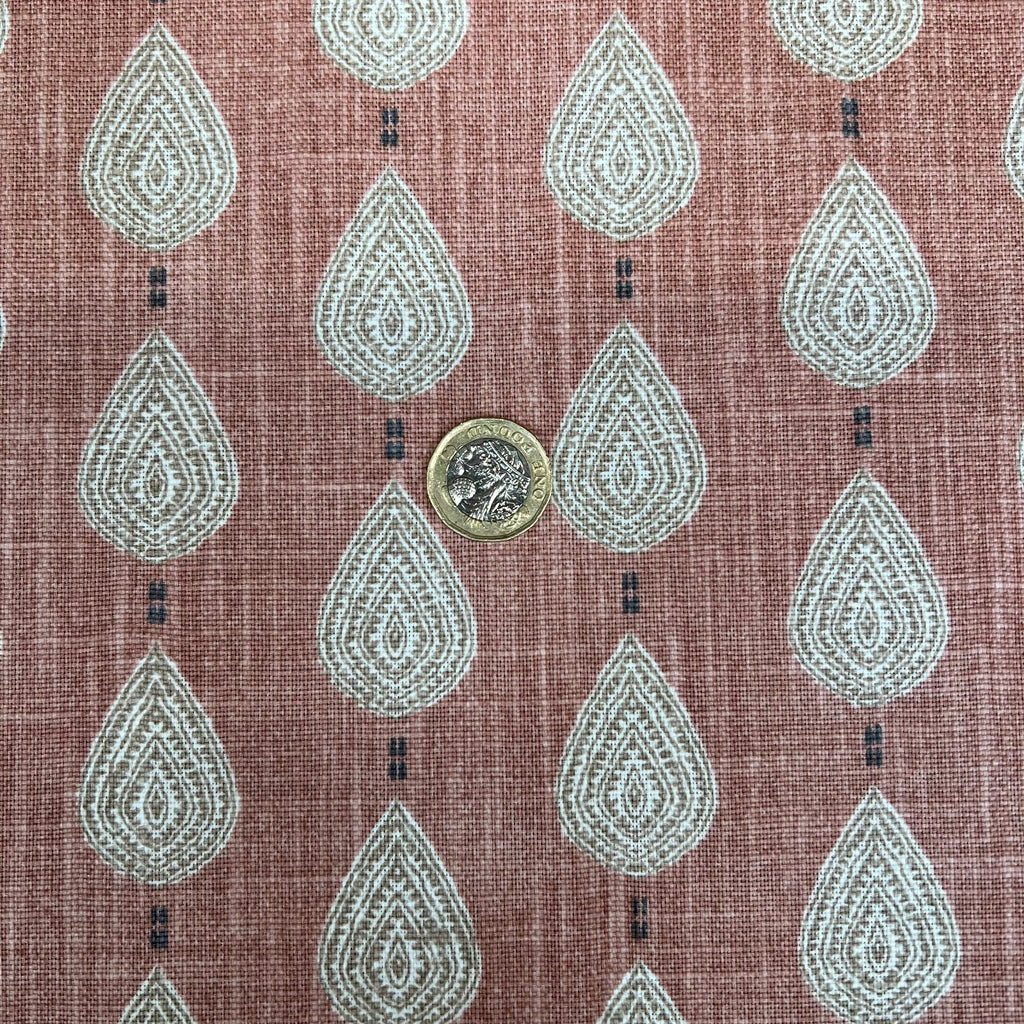 1.2 Metres iLiv Indo Pimento Batik Leaf Fabric Curtain Cushion Upholstery10