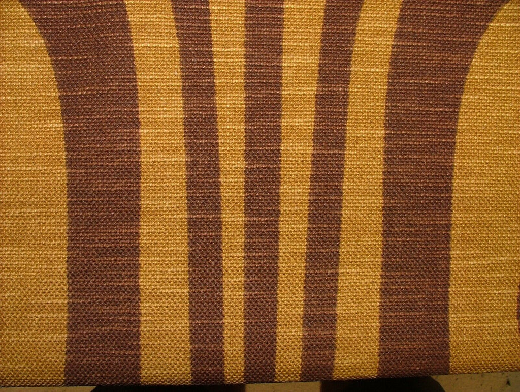 2 Metres Orla Kiely Slub Cotton Linen Fabric CLIMBING DAISY OCHRE TAN