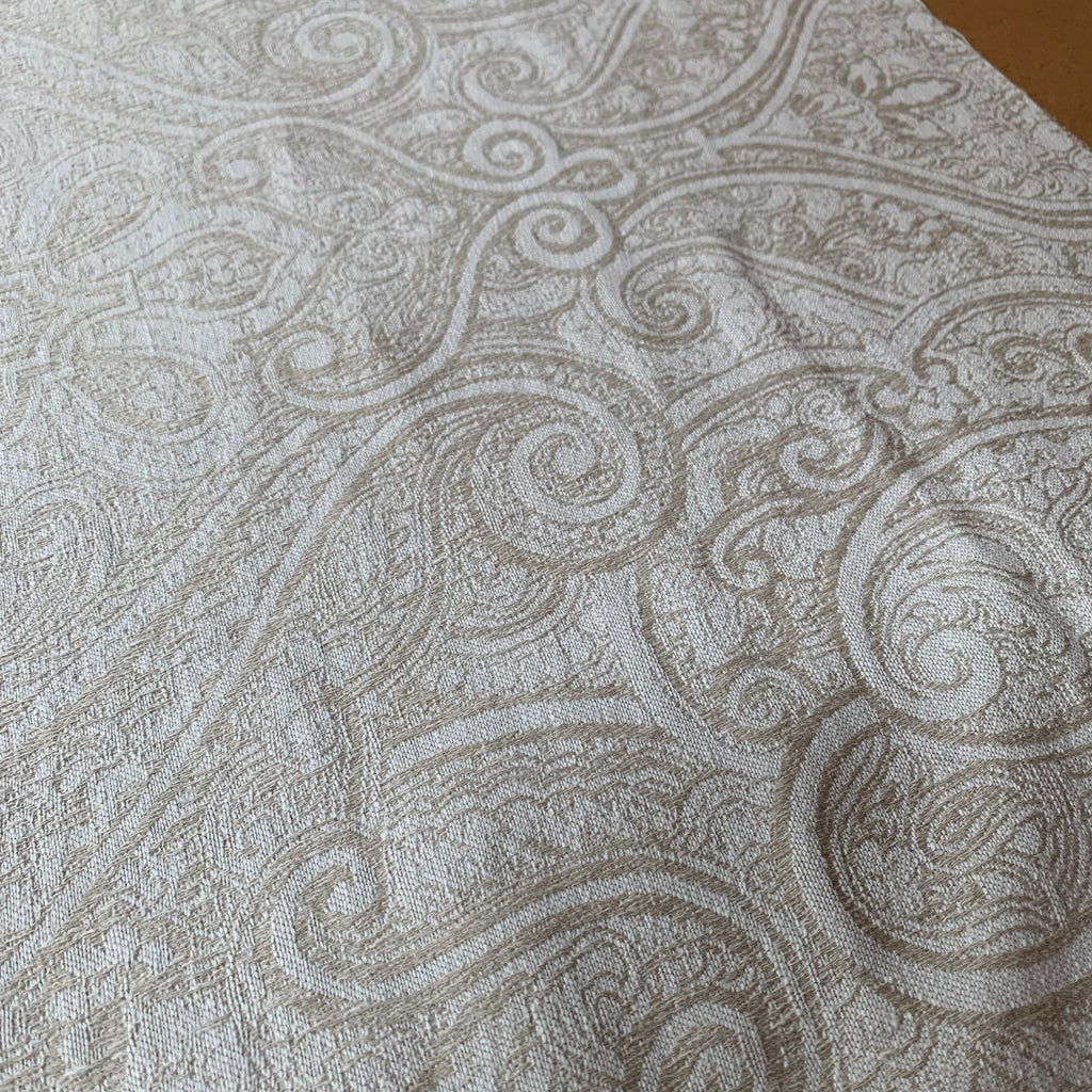 Woven Jacquard Curtain Fabric iLiv 3.8 Metres Etta Ivory Upholstery Cushion3